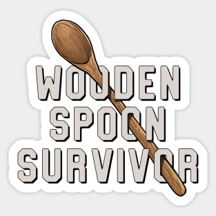 Wooden Spoon Survivor Sticker